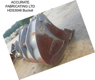 ACCURATE FABRICATING LTD HDS3048 Bucket