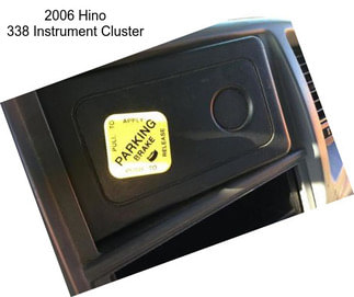 2006 Hino 338 Instrument Cluster