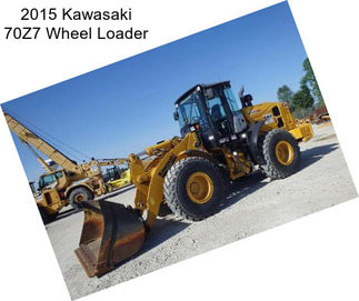 2015 Kawasaki 70Z7 Wheel Loader