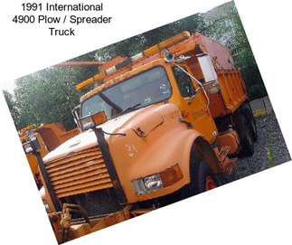 1991 International 4900 Plow / Spreader Truck