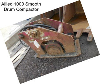 Allied 1000 Smooth Drum Compactor