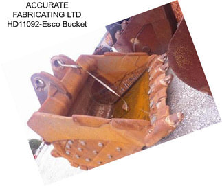 ACCURATE FABRICATING LTD HD11092-Esco Bucket