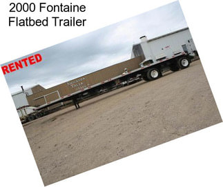 2000 Fontaine Flatbed Trailer