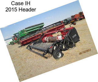 Case IH 2015 Header