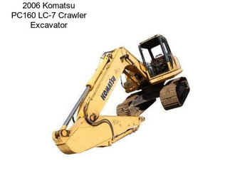 2006 Komatsu PC160 LC-7 Crawler Excavator