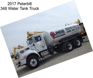 2017 Peterbilt 348 Water Tank Truck