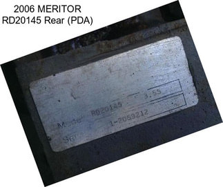 2006 MERITOR RD20145 Rear (PDA)