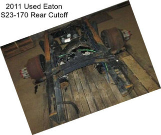 2011 Used Eaton S23-170 Rear Cutoff