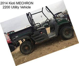 2014 Kioti MECHRON 2200 Utility Vehicle