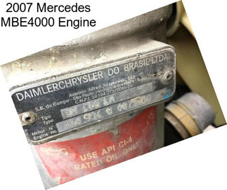 2007 Mercedes MBE4000 Engine