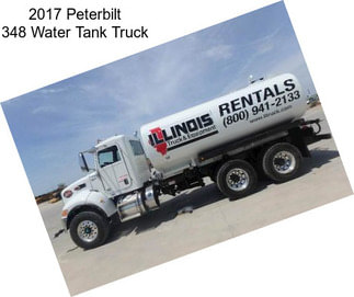 2017 Peterbilt 348 Water Tank Truck