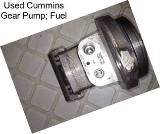 Used Cummins Gear Pump; Fuel