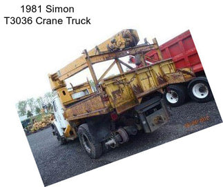 1981 Simon T3036 Crane Truck