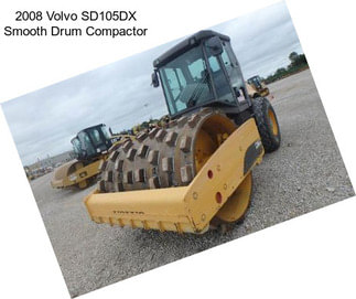 2008 Volvo SD105DX Smooth Drum Compactor