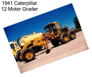 1941 Caterpillar 12 Motor Grader