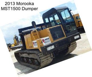 2013 Morooka MST1500 Dumper