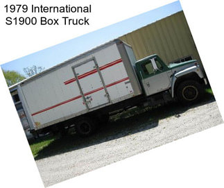 1979 International S1900 Box Truck