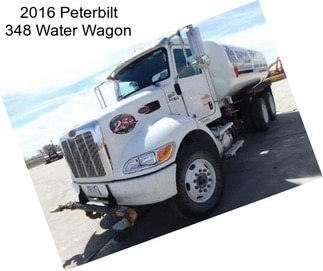 2016 Peterbilt 348 Water Wagon