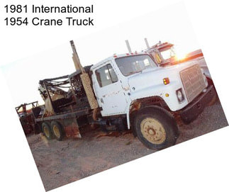 1981 International 1954 Crane Truck