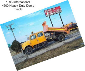 1993 International 4900 Heavy Duty Dump Truck