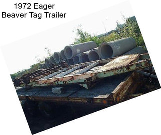 1972 Eager Beaver Tag Trailer