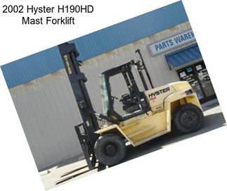 2002 Hyster H190HD Mast Forklift