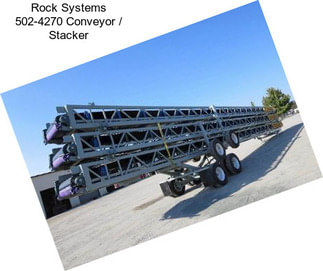 Rock Systems 502-4270 Conveyor / Stacker