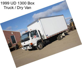 1999 UD 1300 Box Truck / Dry Van