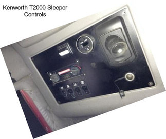 Kenworth T2000 Sleeper Controls