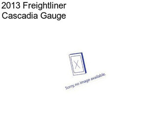 2013 Freightliner Cascadia Gauge