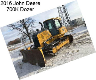 2016 John Deere 700K Dozer