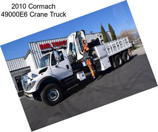 2010 Cormach 49000E6 Crane Truck