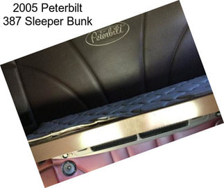 2005 Peterbilt 387 Sleeper Bunk