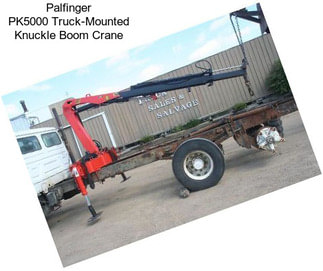 Palfinger PK5000 Truck-Mounted Knuckle Boom Crane