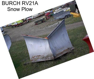 BURCH RV21A Snow Plow