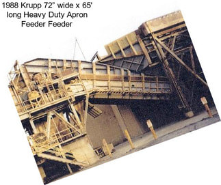 1988 Krupp 72” wide x 65\' long Heavy Duty Apron Feeder Feeder