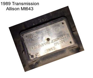 1989 Transmission Allison Mt643