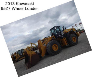 2013 Kawasaki 95Z7 Wheel Loader