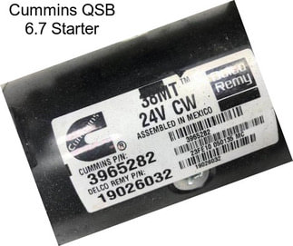 Cummins QSB 6.7 Starter