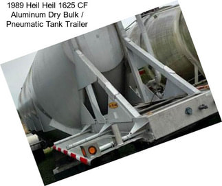 1989 Heil Heil 1625 CF Aluminum Dry Bulk / Pneumatic Tank Trailer