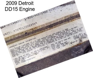 2009 Detroit DD15 Engine