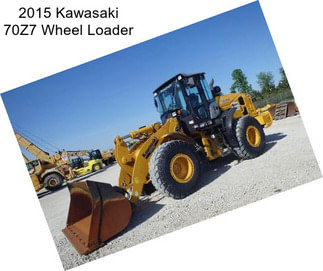 2015 Kawasaki 70Z7 Wheel Loader