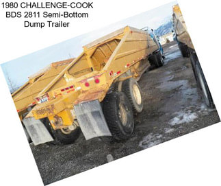 1980 CHALLENGE-COOK BDS 2811 Semi-Bottom Dump Trailer