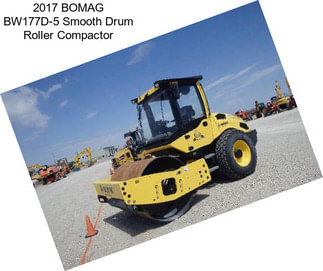 2017 BOMAG BW177D-5 Smooth Drum Roller Compactor