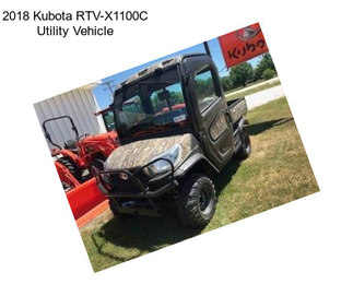 2018 Kubota RTV-X1100C Utility Vehicle