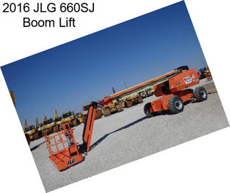 2016 JLG 660SJ Boom Lift