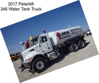 2017 Peterbilt 348 Water Tank Truck