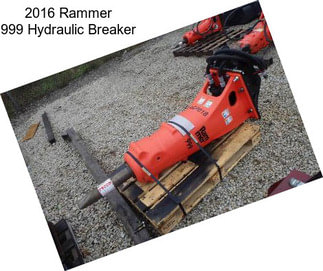 2016 Rammer 999 Hydraulic Breaker