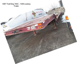 1987 Trail King 1944 - 1359 Lowboy Trailer