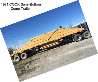 1981 COOK Semi-Bottom Dump Trailer